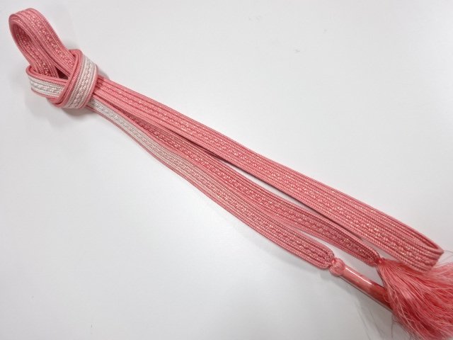 JAPANESE HAND-TIED OBIJIME CORD FOR FURISODE / UNUSED